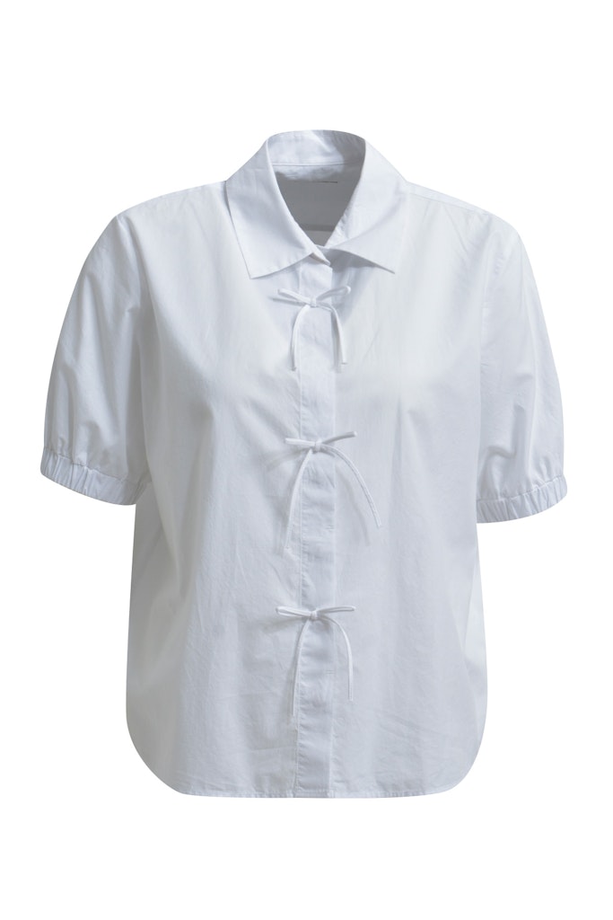 Milano Italy Bluse mit Schleifenverschlüssen