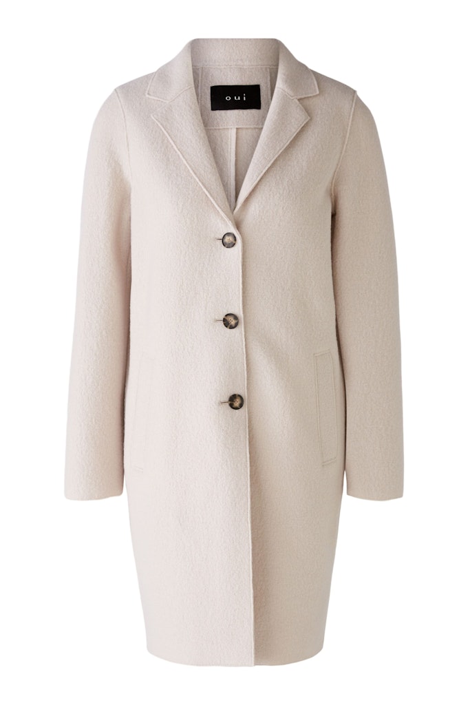 Oui MAYSON Mantel Boiled Wool - reine Schurwolle