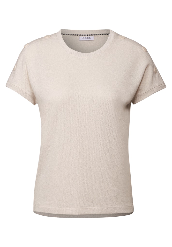 Cecil Strukturshirt mit Knöpfen