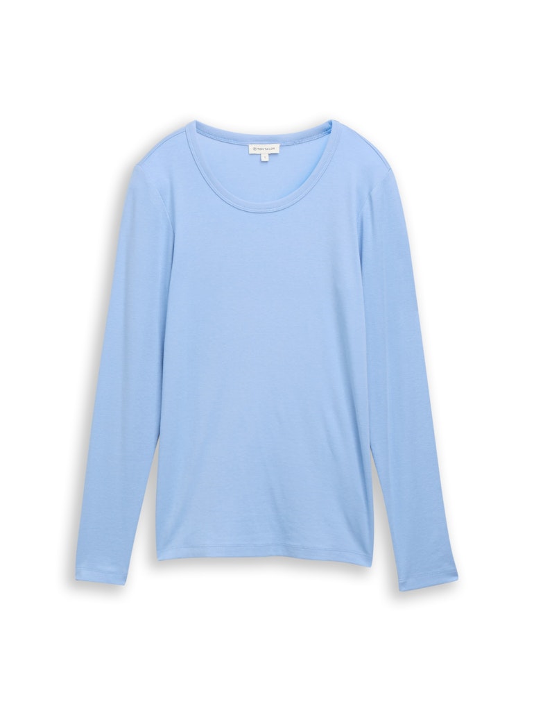 Basic Slim Fit Langarmshirt