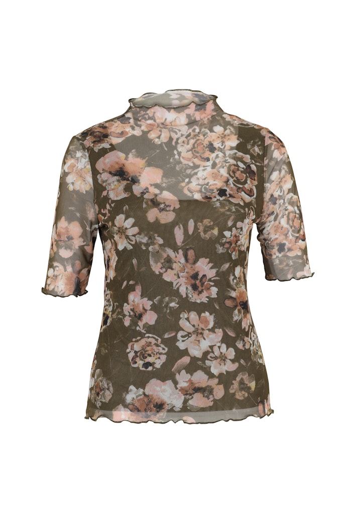 Zero Mesh-Blumen-Shirt