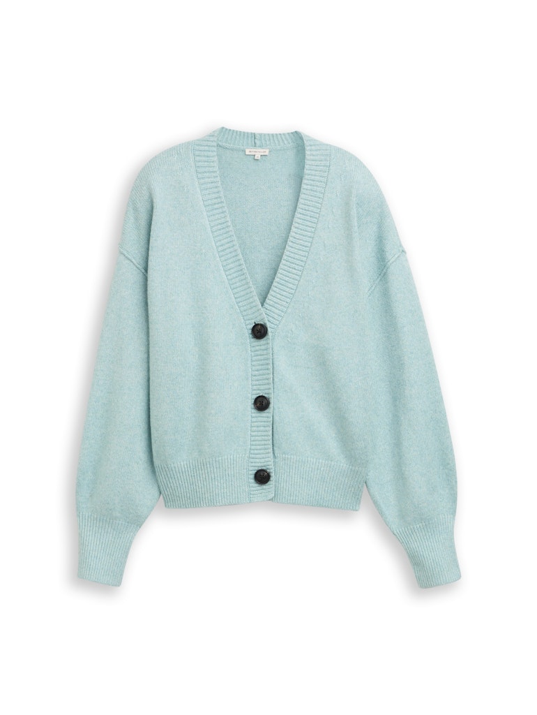 Loose Fit Cardigan mit V-Ausschnitt