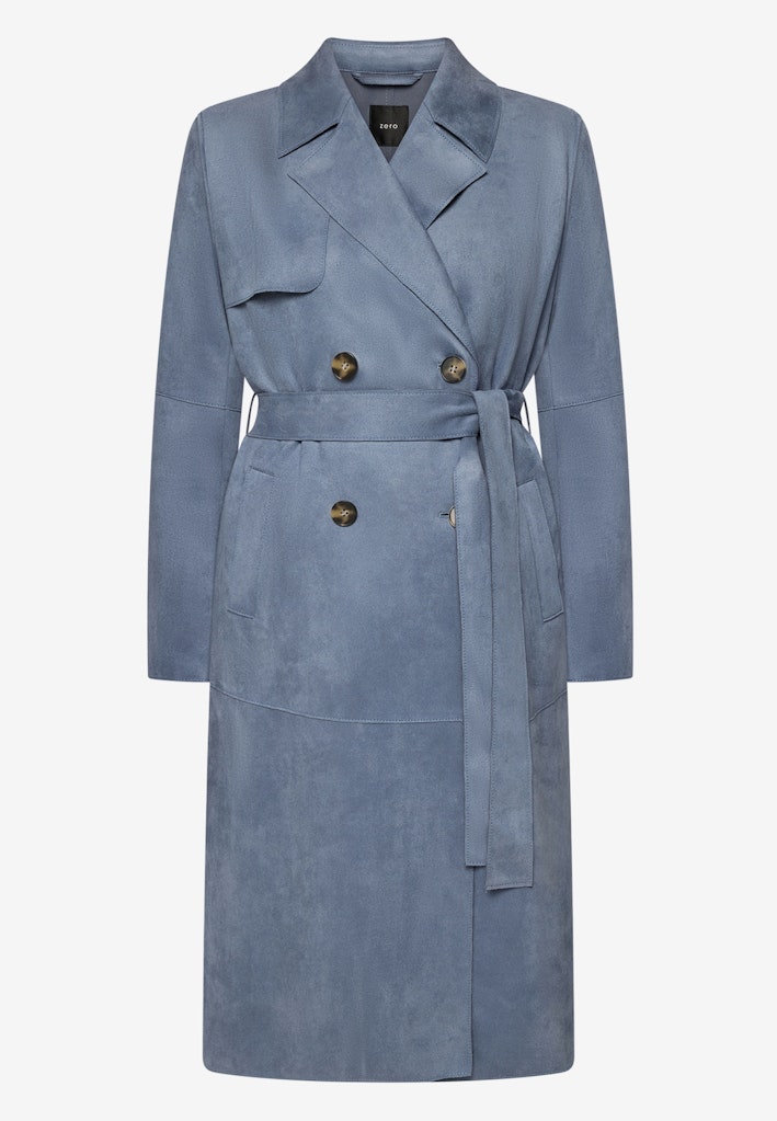 Mantel in Lederoptik