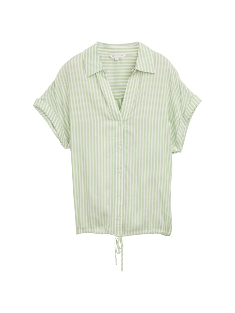 Loose Fit Bluse mit Streifenmuster