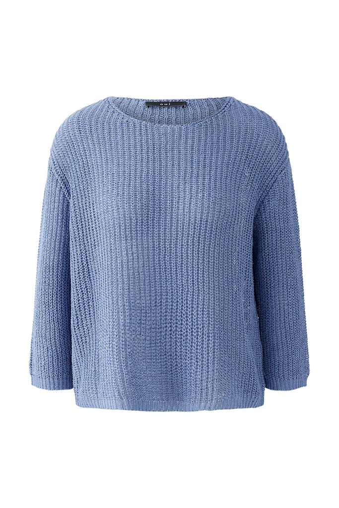 Oui Pullover Glanzeffekt