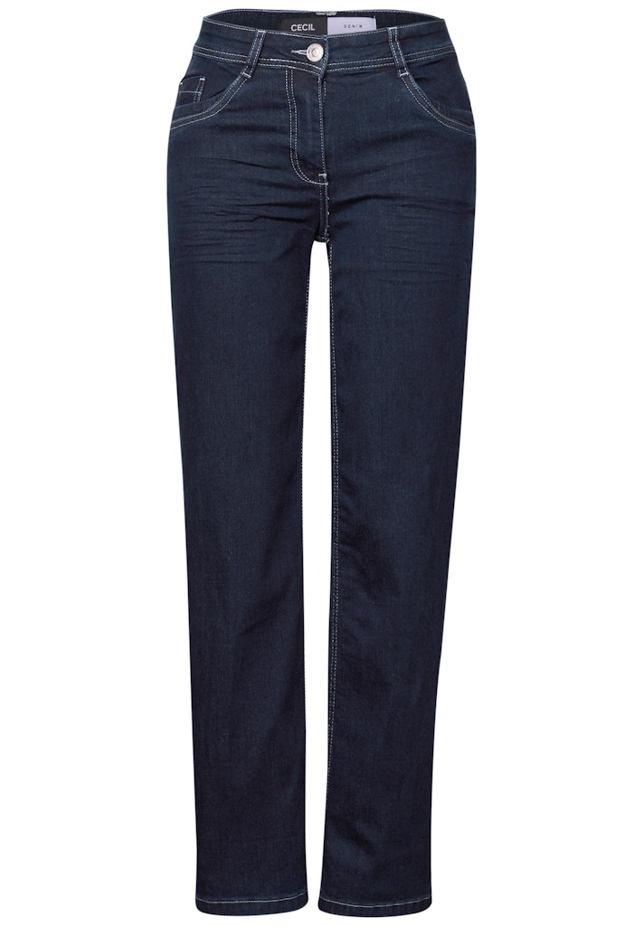 Cecil Rinsed Straight Leg Jeans Neele