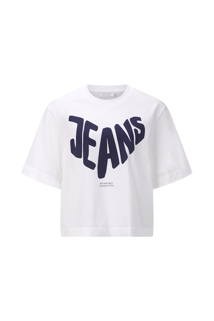 Rich & Royal T-Shirt mit Jeans Print