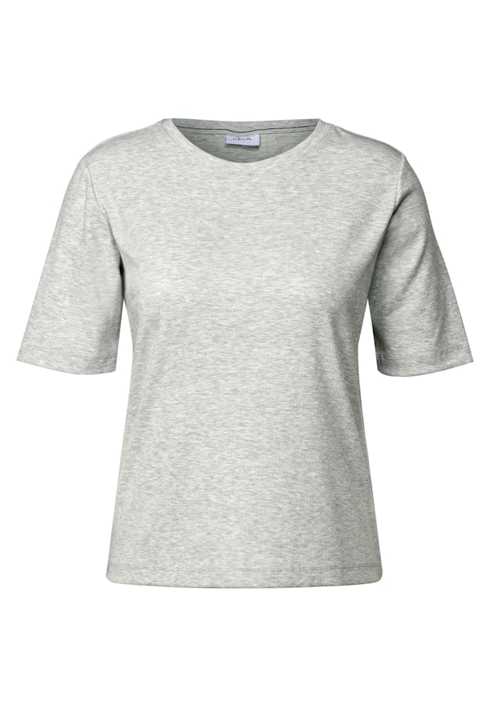 Cecil Basic Rippstruktur T-Shirt