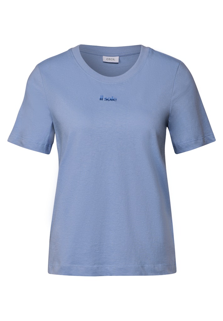 Cecil T-Shirt mit Wording-Detail