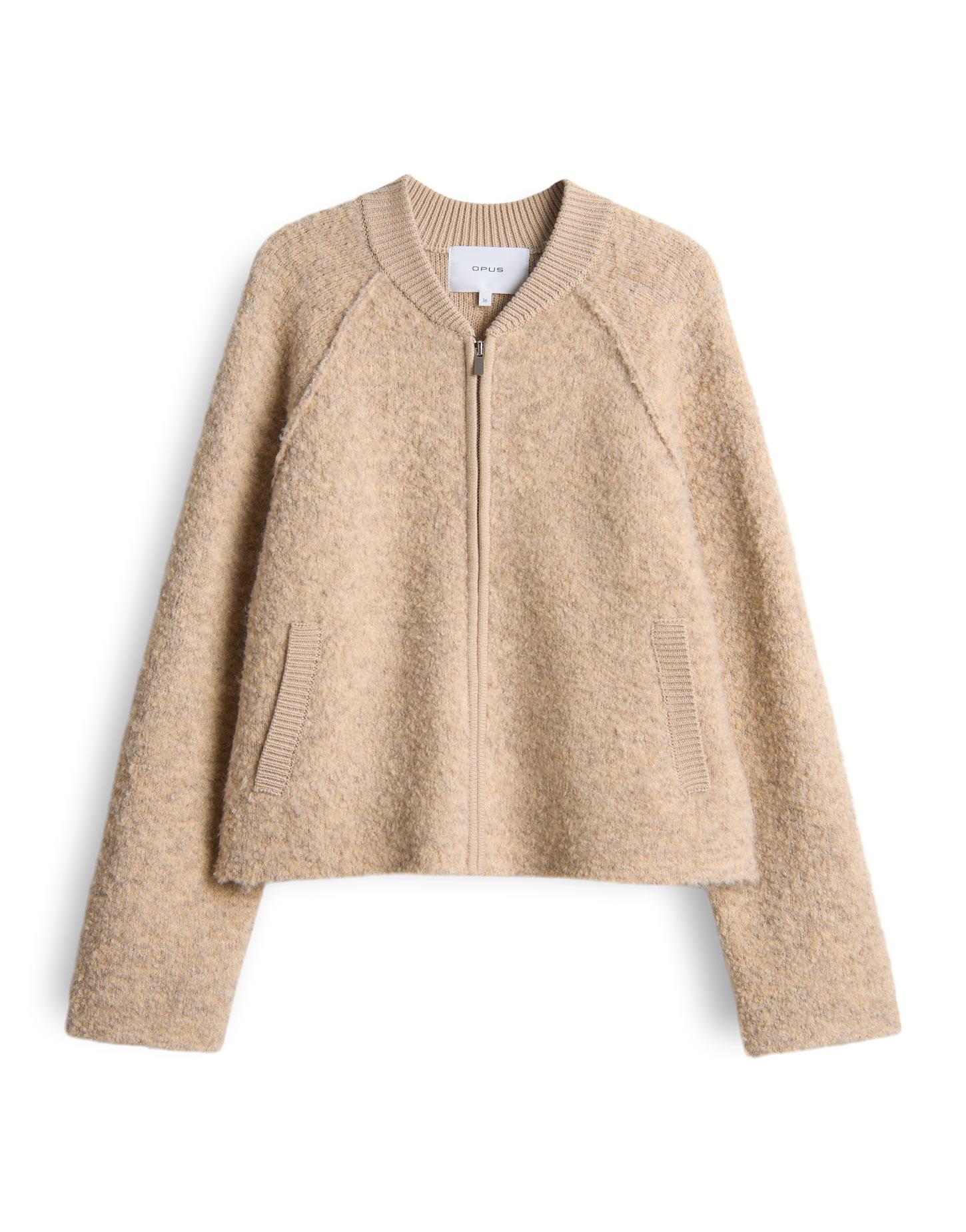 Bouclé-Strickjacke "Delny"