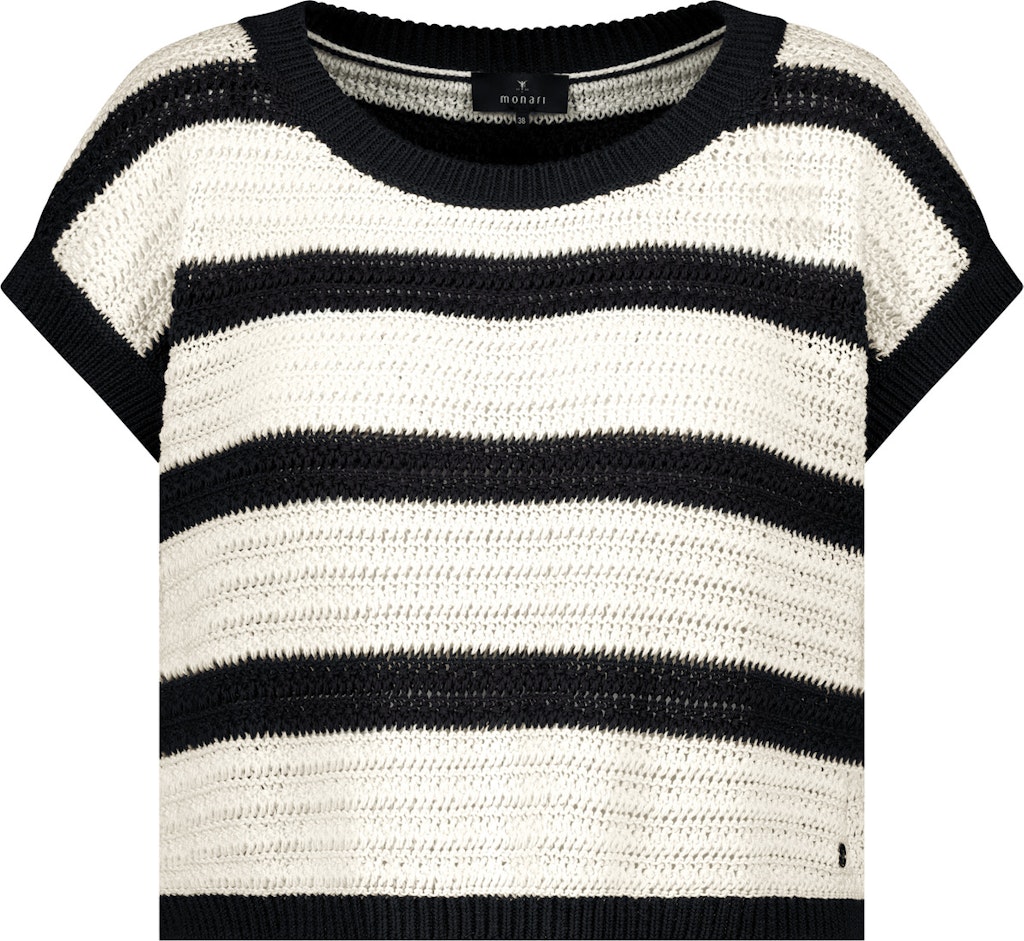 Monari Kurzarm-Strickpullover