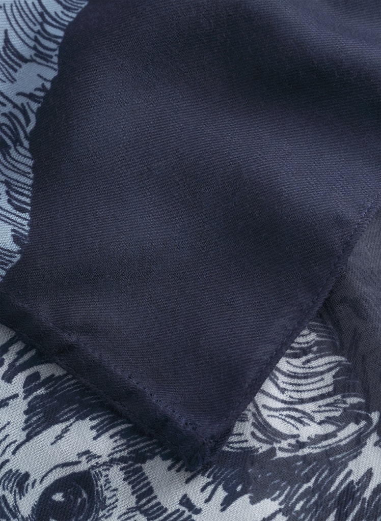 Loop-Schal aus recyceltem Polyester mit Fellmuster