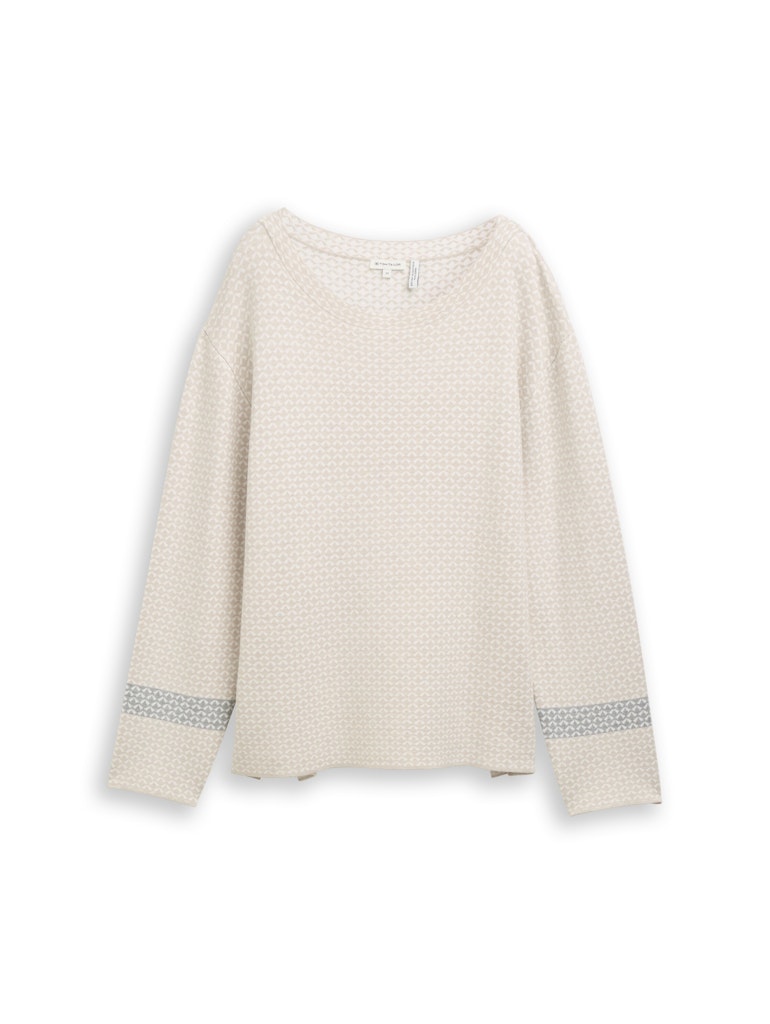 Loose Fit Jacquard Strickpullover