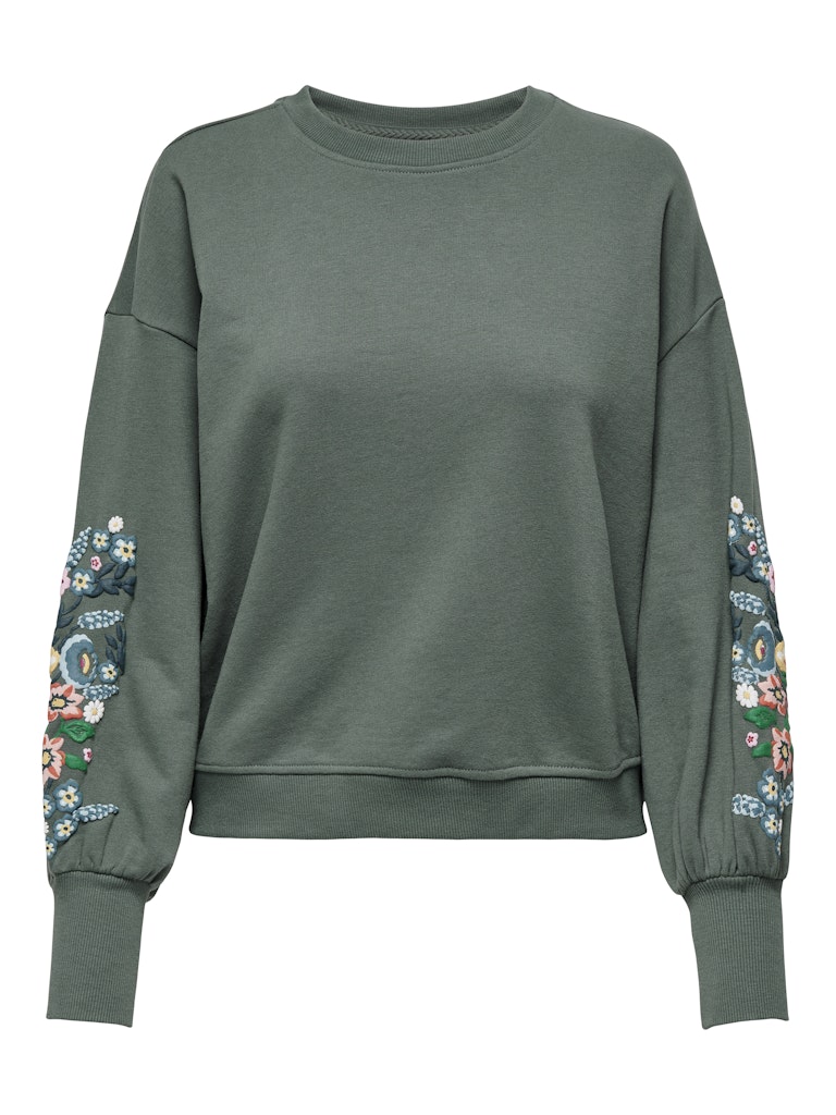 Only Sweatshirt mit Blumen