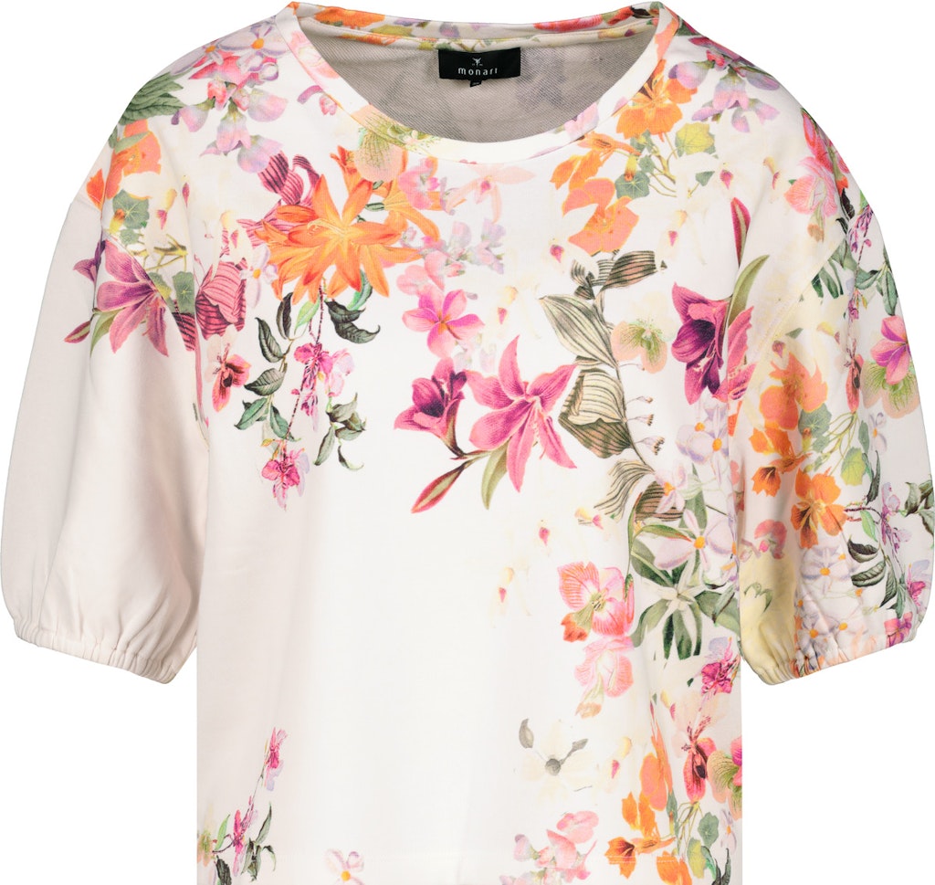 Monari Sweatshirt mit Blumenmuster
