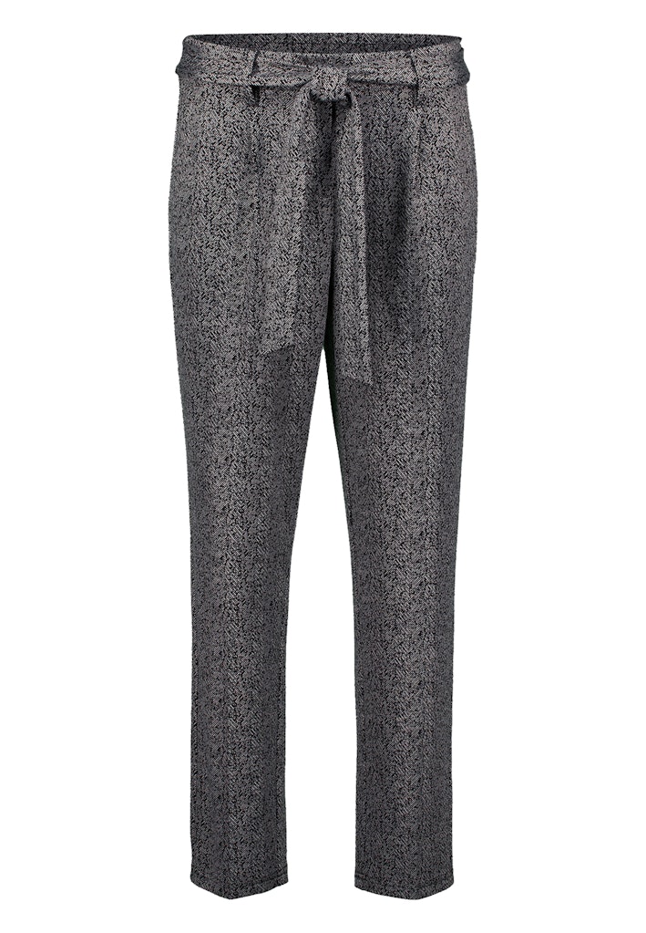 Stoffhose mit Fischgrätenmuster