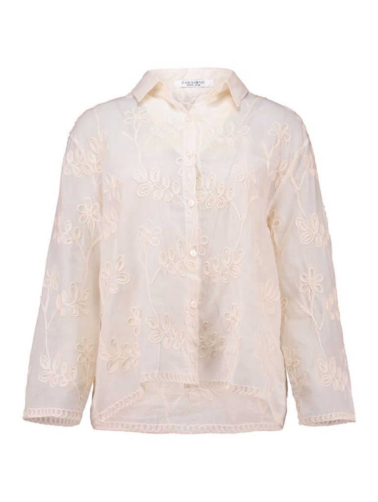 Zabaione Bluse mit Stickerei